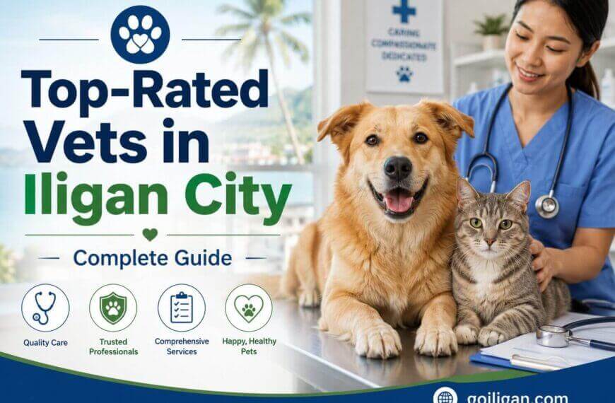 a veterinarian with a dog and cat in a clinic, highlighting pet wellness by top veterinarians iligan.