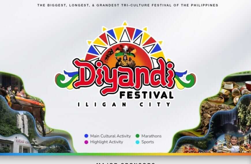 poster for diyandi festival 2025; event title, dates, sponsor logos, and decorative festival images.