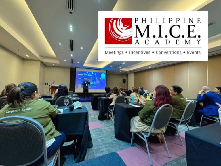 a speaker addresses attendees at a philippine mice academy event, supporting events growth in the industry.
