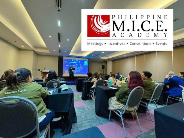 a speaker addresses attendees at a philippine mice academy event, supporting events growth in the industry.