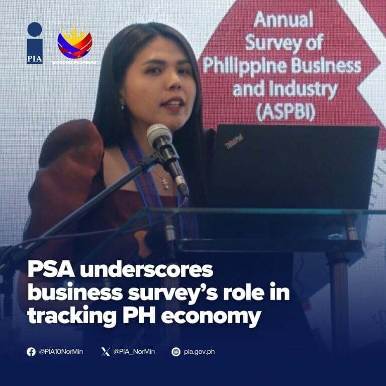 a woman speaks at a podium with a laptop; clima and climate action survey logos appear in the background.