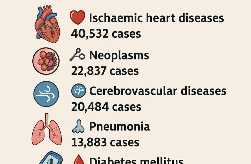 infographic showing top health concerns in the philippines in 2025—heart disease as leading cause of death.