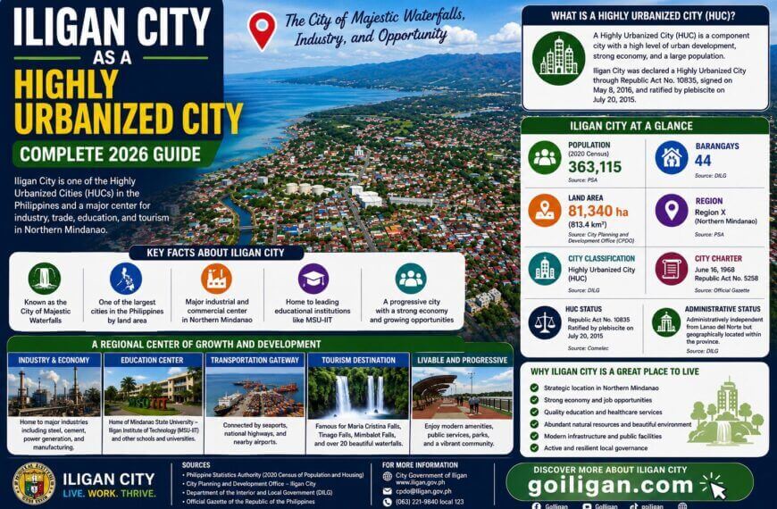 infographic: iligan city—a complete guide to this highly urbanized city's facts, economy, and attractions.