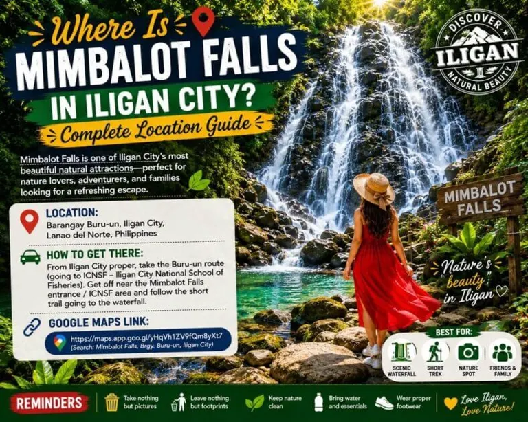 location guide to mimbalot falls in iligan city with directions, reminders, and helpful tourist tips.