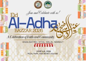 eid al adha bazzar 2026 event poster with dates, location, and celebration details.