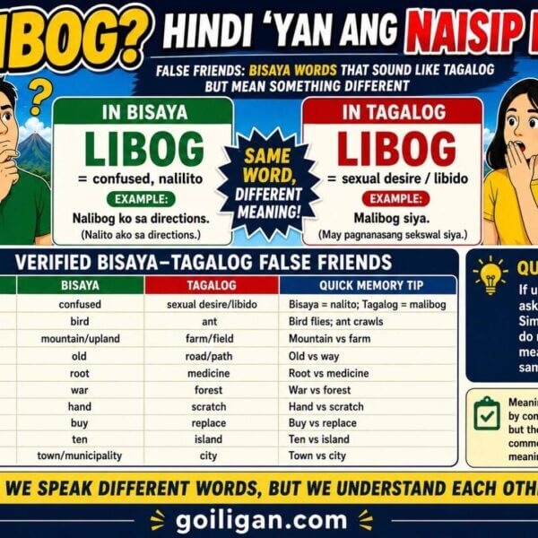 False Friends: Bisaya Words That Sound Like Tagalog but Mean Different Things