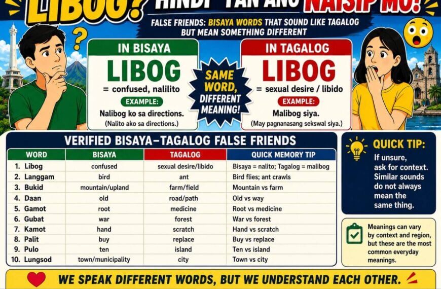 False Friends: Bisaya Words That Sound Like Tagalog but Mean Different Things