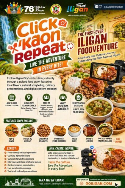discover iligan foodventure: celebrate iligan’s culinary heritage on the 76th araw ng iligan food tour!.