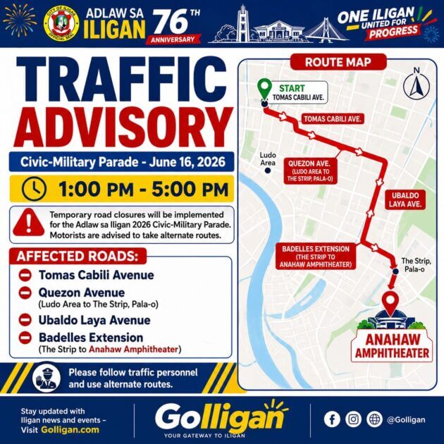 iligan road clousure