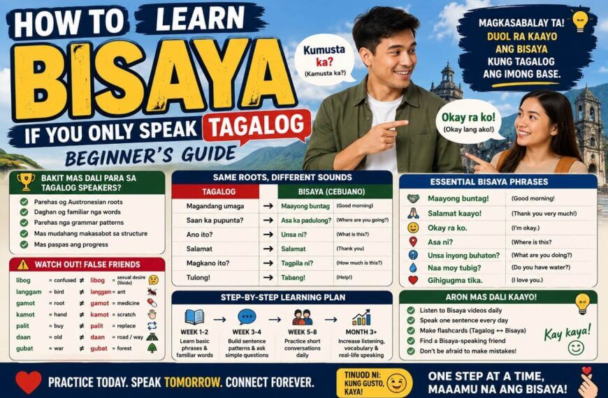 How to Learn Bisaya if You Only Speak Tagalog: Beginner’s Guide