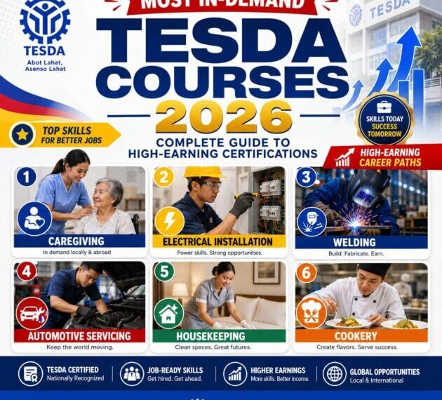 tesda courses 2026