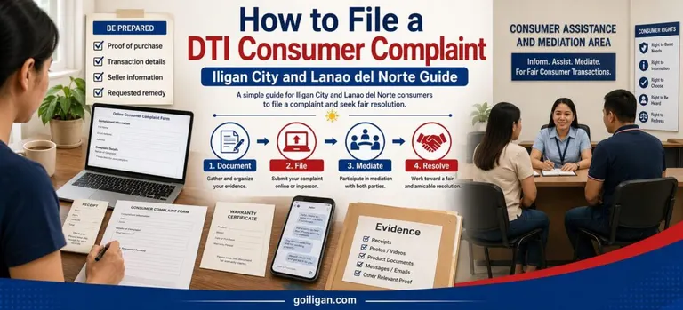 file dti consumer complaint iligan