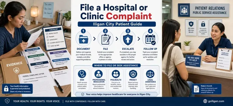 file hospital clinic complaint