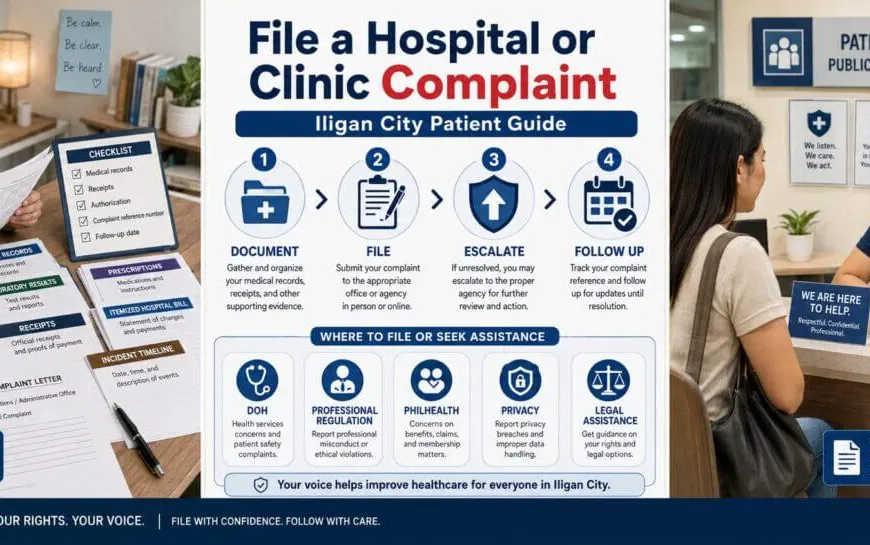 file hospital clinic complaint