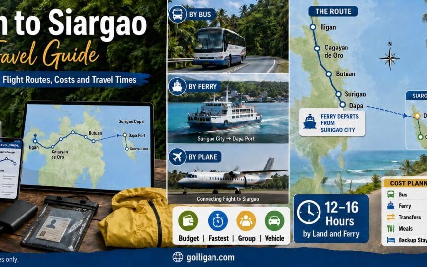 iligan to siargao route