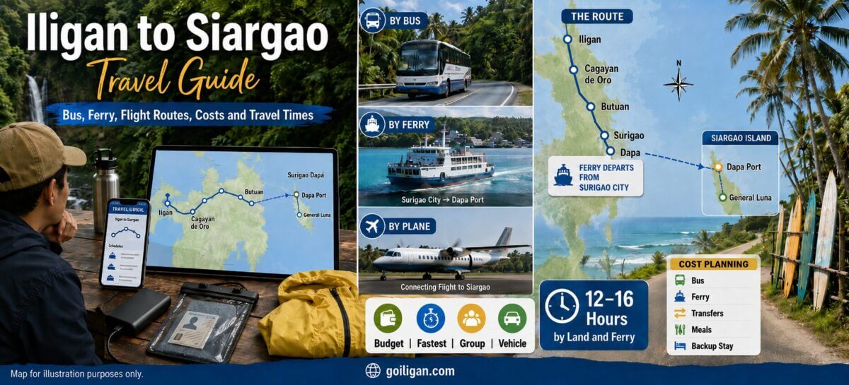iligan to siargao route