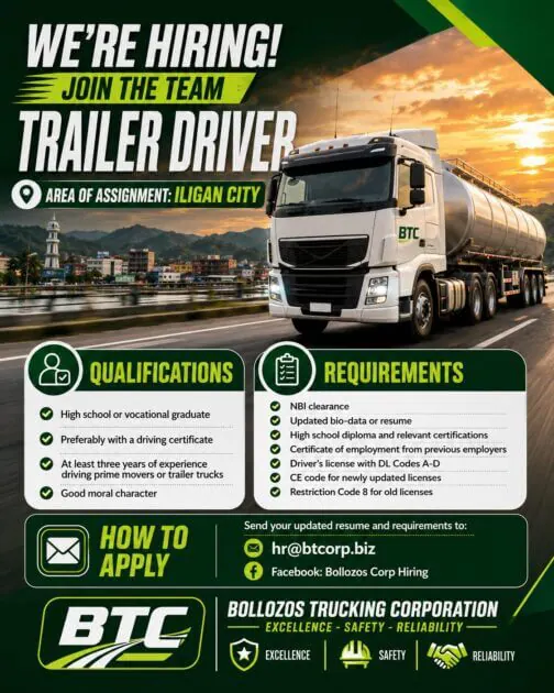 job hiring trucks